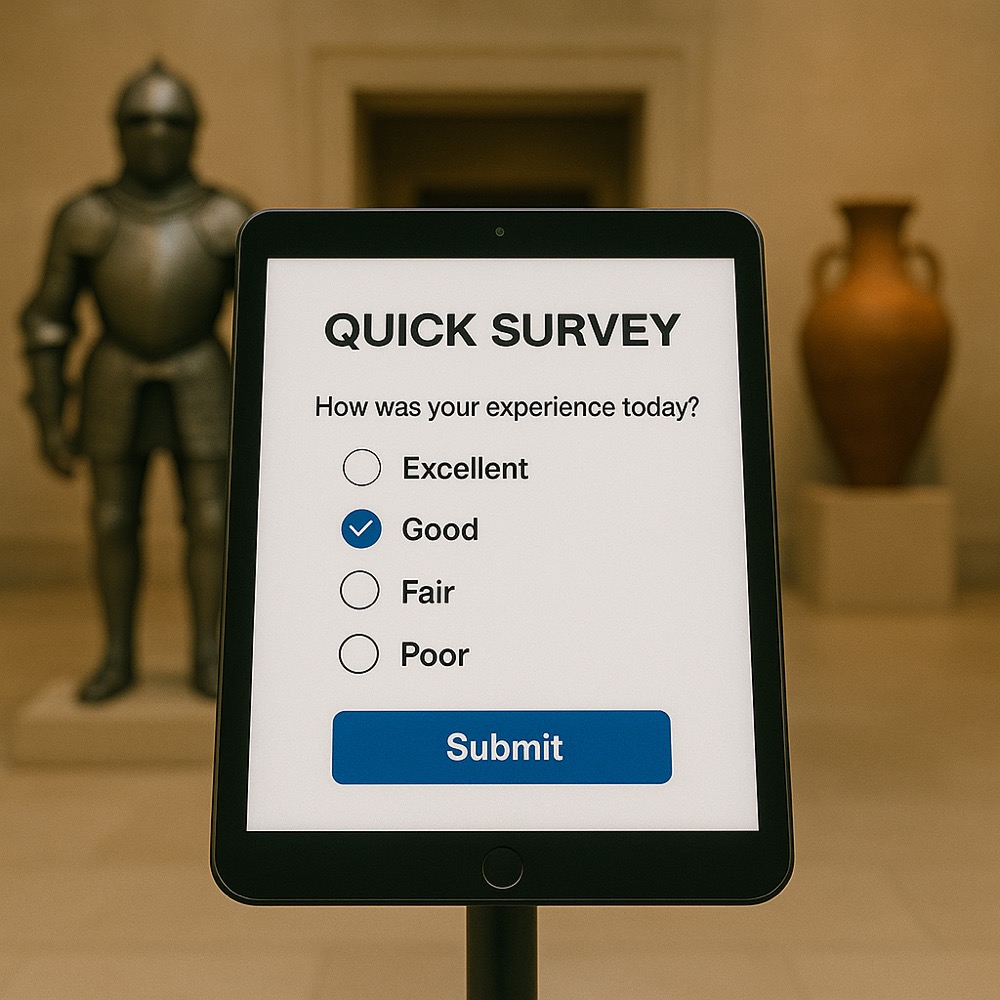 Illustration of museum survey