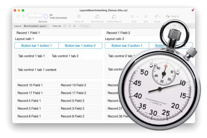 Benchmarking FileMaker Layouts - Preview Image